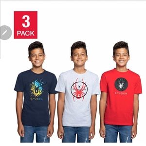 Spyder Youth 3-pack Tee new boy XS=5/6t